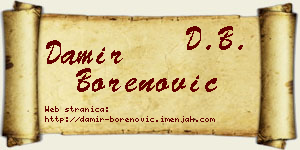 Damir Borenović vizit kartica